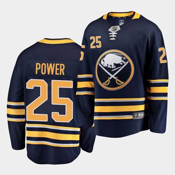 Mens Buffalo Sabres #25 Owen Power Navy Stitched Jersey Dzhi->buffalo sabres->NHL Jersey